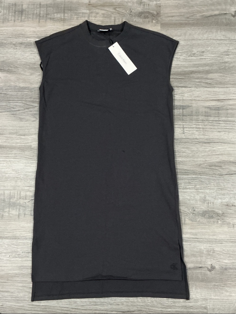 Calvin Klein Black Cap-Sleeve Shift Dress